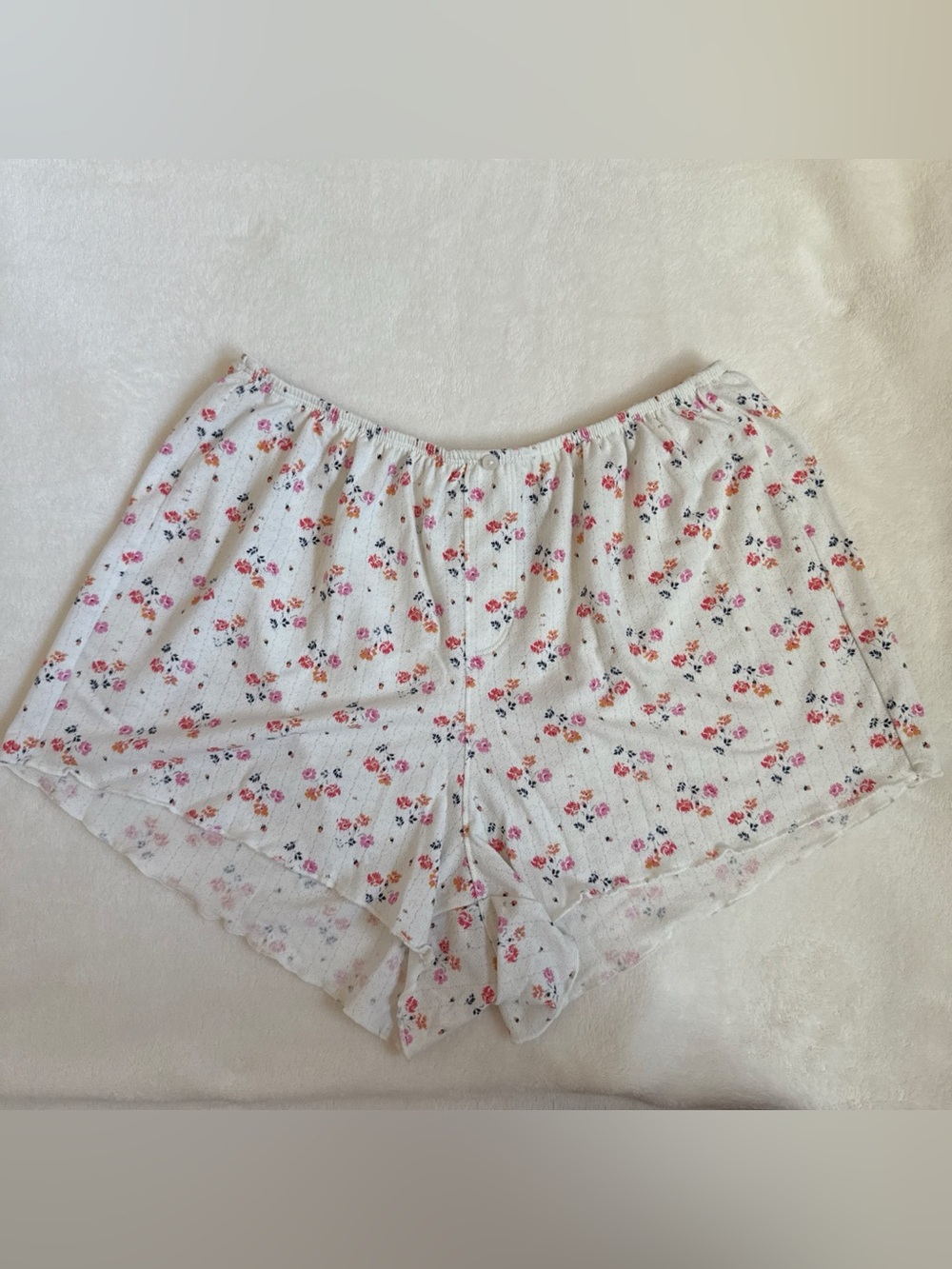 Aerie Pointelle Floral Lounge Shorts